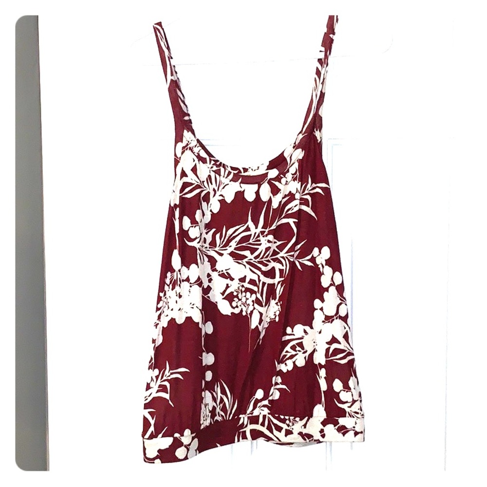 Old Navy floral tank - elastic band at bottom